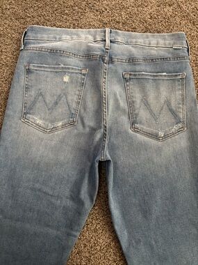 MOTHER Light Blue High-Rise Denim Jeans